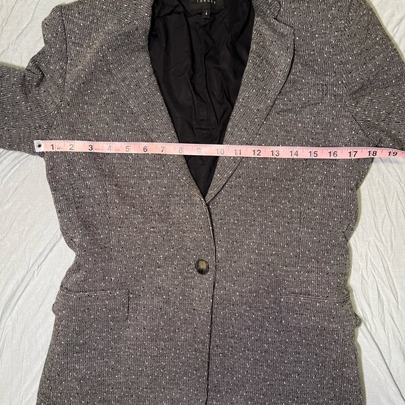 Theory Grey Tweed Blazer Size 8 - Picture 6 of 6